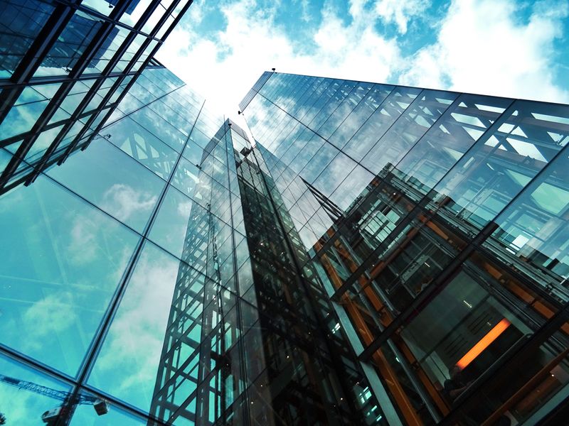 Modern commercial high-rise building